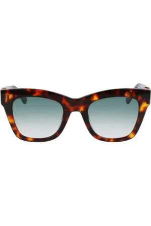 Liu Jo Tilbehør, Dame, Brun, ONE SIZE, Firkantede solbriller med acetatramme