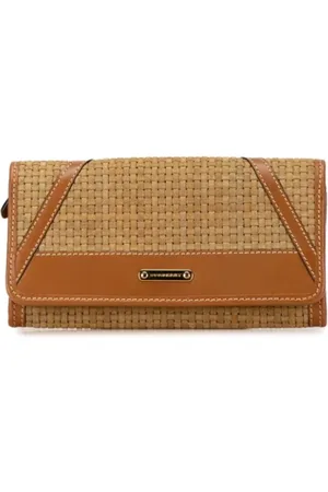 Burberry Pre-owned, Dame, Brun, ONE SIZE, Tyl, Pre-owned Ruskind punge
