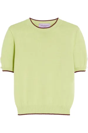 Max Mara Strik, Dame, Grøn, L, Uld, Stilfulde Duilia Sweaters til Weekend