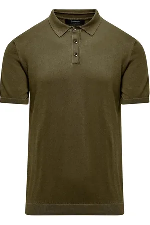 Bomboogie Top, Herre, Grøn, S, Bomuld, Bomuldspolo-sweater med krave