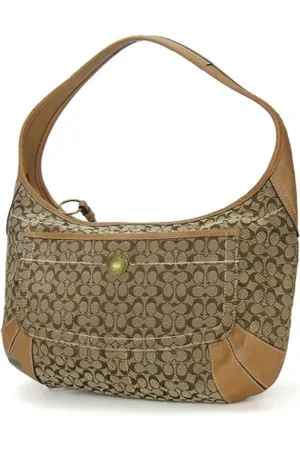 Coach Pre-owned, Dame, , ONE SIZE, Uld, Pre-owned Canvas skuldertasker