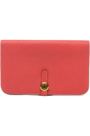 Hermès Pre-owned, Dame, Rød, ONE SIZE, Tyl, Pre-owned Laeder punge