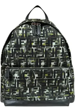 Fendi Pre-owned, Dame, Flerfarvet, ONE SIZE, Nylon, Pre-owned nylon fendi-tasker