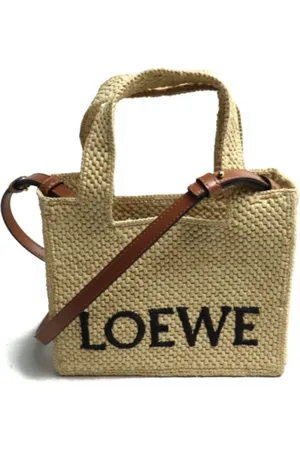 Loewe Pre-owned, Dame, , ONE SIZE, Uld, Pre-owned Rattan skuldertasker