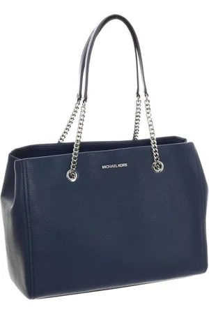 Michael Kors Taske, Dame, Blå, ONE SIZE, Uld, Elegant Skuldertaske med Flere Rum