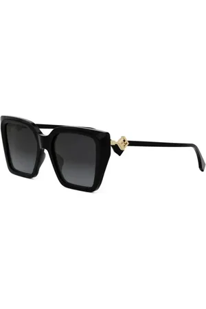 Fendi Tilbehør, Dame, Sort, 54 MM, Tyl, Fe40161I 01B Solbriller
