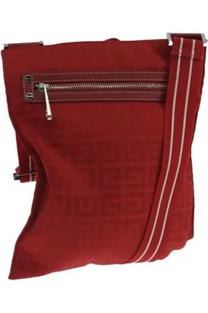 Givenchy Pre-owned, Dame, Rød, ONE SIZE, Uld, Pre-owned nylon skuldertasker