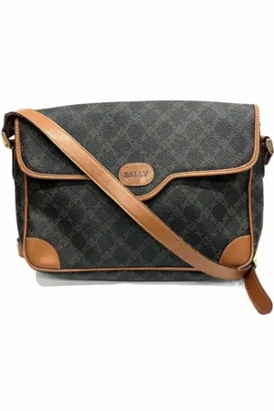 Bally Pre-owned, Dame, Brun, ONE SIZE, Uld, Pre-owned Canvas crossbody-tasker