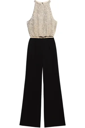 Oltre Jumpsuits & Playsuits, Dame, Sort, M, Uld, To-delt dragt med paliettop