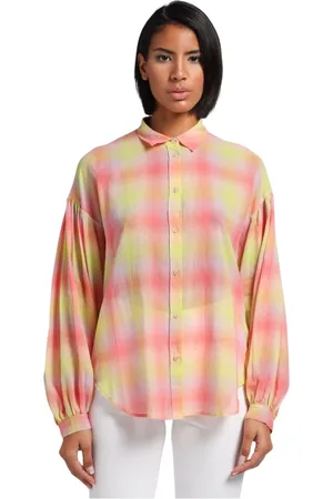 FORTE FORTE Bluser & Skjorter, Dame, Flerfarvet, XS, Bomuld, Tartan Bomuld Voile Skjorte