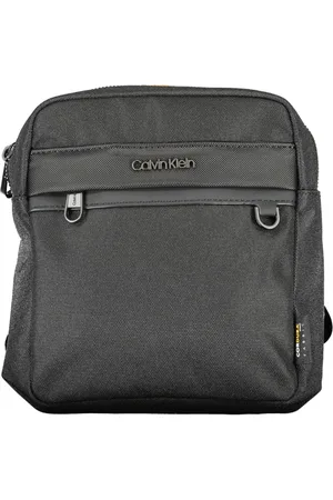 Calvin Klein Taske, Herre, Sort, ONE SIZE, Uld, Sort Herre Skuldertaske med Lynlås