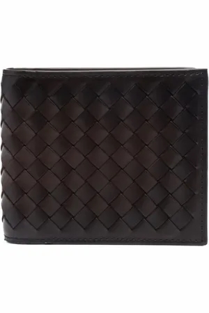 Officine creative Tilbehør, Herre, Brun, ONE SIZE, Læder, Vævet Bifold Pung