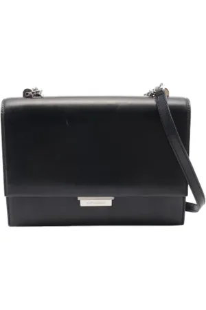 Saint Laurent Pre-owned, Dame, Sort, ONE SIZE, Uld, Pre-owned Laeder skuldertasker
