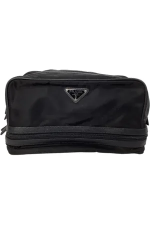 Prada Pre-owned, Herre, Sort, ONE SIZE, Nylon, Pre-owned nylon pouches
