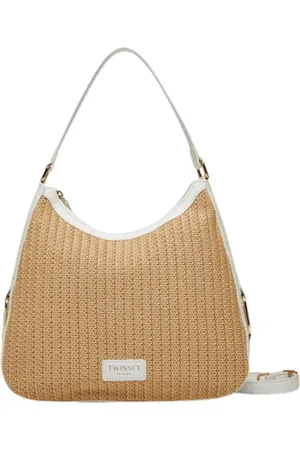 Twin-Set Taske, Dame, , ONE SIZE, Uld, Crochet Hobo Taske med T Spænde
