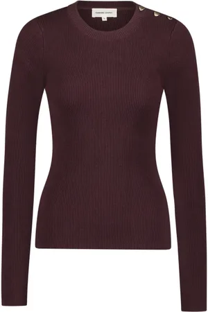Fabienne Chapot Strik, Dame, Brun, XL, Uld, Lillian Slim Pullover