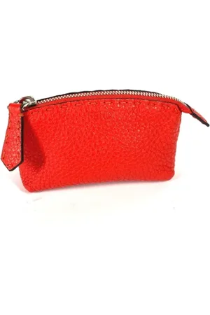 Fendi Pre-owned, Dame, Rød, ONE SIZE, Tyl, Pre-owned Laeder punge