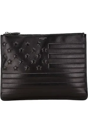 Givenchy Pre-owned, Dame, Sort, ONE SIZE, Pre-owned Laeder clutches