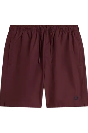Fred Perry Badetøj, Herre, Rød, L, Polyester, Klassiske badeshorts