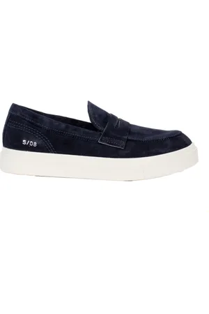 Panchic Sko, Herre, Blå, 43 EU, Herre Slip-On Ruskind Sko