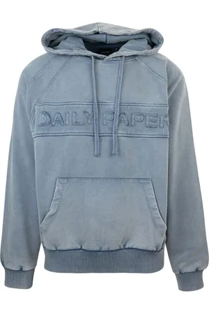 Daily paper Sweathshirts & Hoodies, Herre, Grå, M, Bomuld, Grå Sweater Vådt Vejr Beklædningsvask