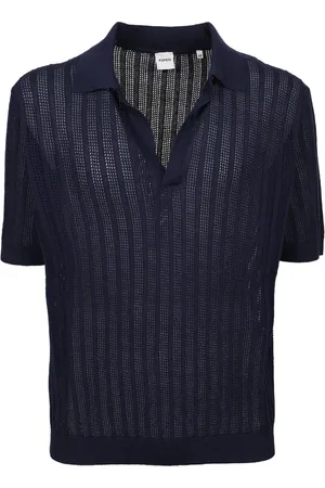Aspesi Top, Herre, Blå, L, Bomuld, Blå Polo Klassisk Stil