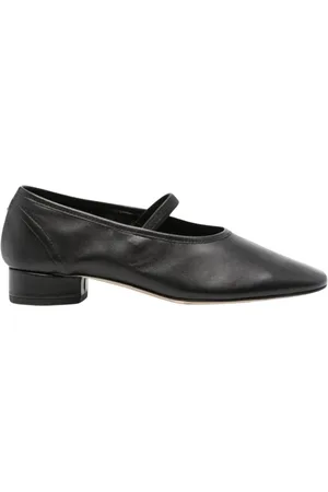 Aeyde Sko, Dame, Sort, 38 1/2 EU, Læder, Sort Læder Mary Jane Flats
