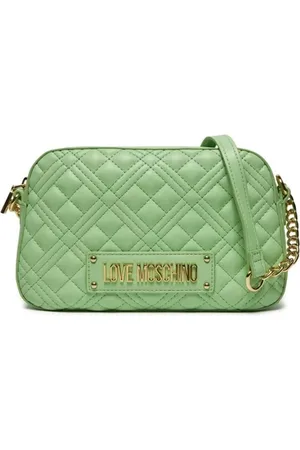 Moschino Taske, Dame, Grøn, ONE SIZE, Uld, Quiltet PU Skuldertaske
