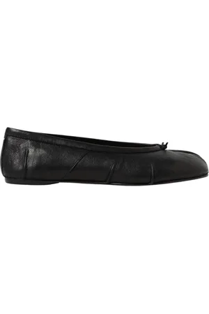 Maison Margiela Sko, Dame, Sort, 36 EU, Læder, SplitToe Ballerina Flats Elegant Design