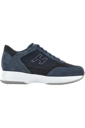 Hogan Sko, Herre, Blå, 42 EU, Læder, Tidløse Interaktive Sneakers med Let Sål