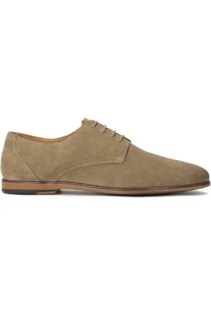 Kazar Sko, Herre, , 45 EU, Suede, Suede derby halvsko i taupe farve