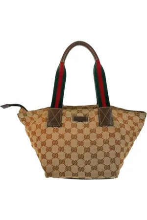 Gucci Pre-owned, Dame, , ONE SIZE, Tyl, Pre-owned Canvas totes