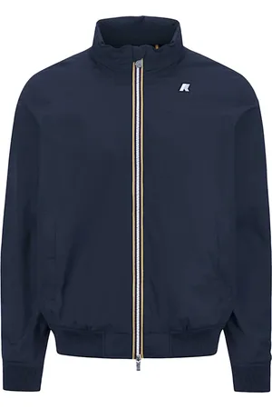 K-Way Jakke, Herre, Blå, L, Nylon, Blå Vandtæt Stræk Nylon Frakke