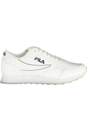 Fila Sko, Dame, Hvid, 40 EU, Uld, Hvide Snøresneakers med Kontrastdetaljer