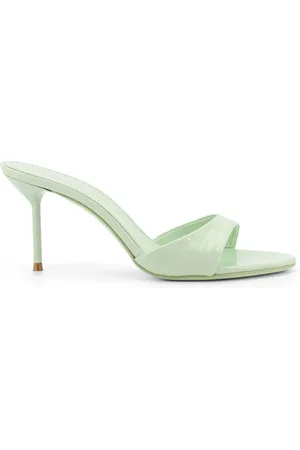 PARIS TEXAS Sko, Dame, Grøn, 41 EU, Læder, Grønne sandaler med stilettohæl