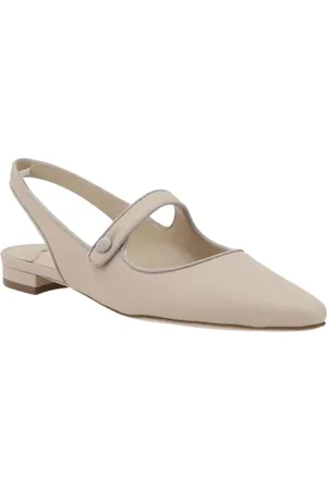 Manolo Blahnik Sko, Dame, , 38 1/2 EU, Elegante Nude Ballet Flats