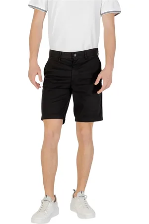 HUGO BOSS Shorts, Herre, Sort, W33, Bomuld, Moderne Chino-Slim Shorts til Mænd