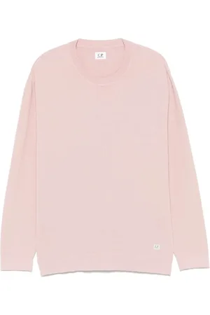 C.P. Company Strik, Herre, Lyserød, M, Bomuld, Crepe Sweater til moderne mand