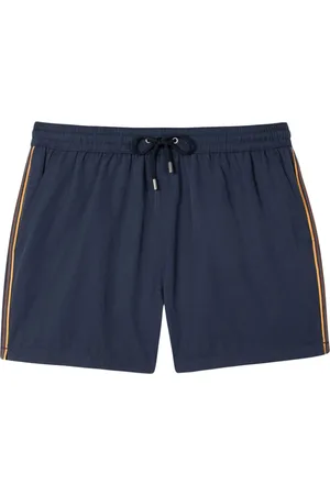 Paul Smith Badetøj, Herre, Blå, XL, Marineblå Badeshorts med Striber