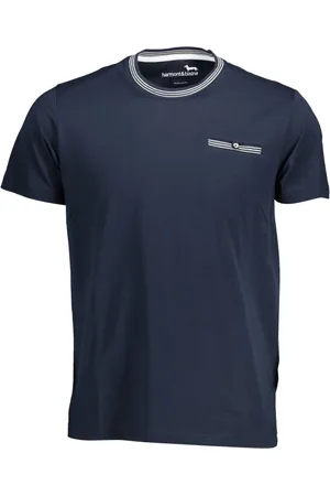 HARMONT&BLAINE Top, Herre, Blå, XL, Bomuld, Blå Bomuld Herre T-Shirt