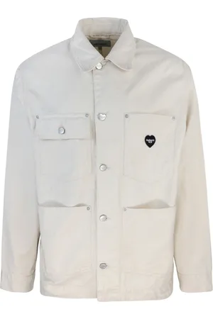 Carhartt Jakke, Herre, , S, Bomuld, Bomuldsknapjakke med lommer