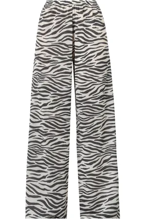 MC2 SAINT BARTH Bukser, Dame, Flerfarvet, M, Polyester, Lurex Wide Leg Pants