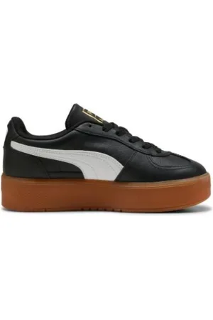 PUMA Sko, Herre, Sort, 36 EU, Elevata LTH Kvinders Sort Gummi Sneakers