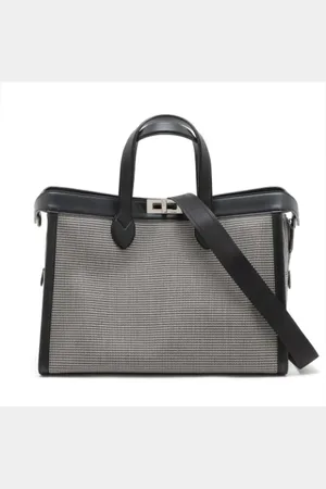 Fendi Pre-owned, Dame, Grå, ONE SIZE, Uld, Pre-owned Canvas fendi-tasker