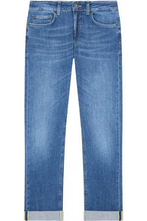 Dondup Jeans, Dame, Blå, W27, Bomuld, Mid Rise Jeans Made in Italy