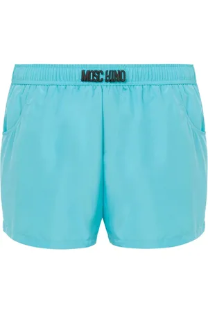 Moschino Badetøj, Herre, Blå, L, Polyester, Havetøj med elastisk talje