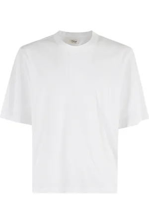 TELA Top, Herre, Hvid, M, Bomuld, Mofer Oversized T-Shirt Hvid Rund Hals
