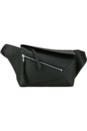 Loewe Pre-owned, Dame, Sort, ONE SIZE, Uld, Pre-owned Laeder crossbody-tasker