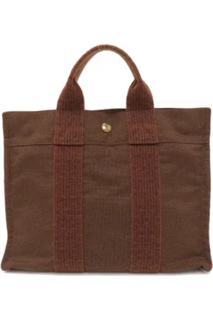 Hermès Pre-owned, Dame, Brun, ONE SIZE, Tyl, Pre-owned Laeder hndtasker