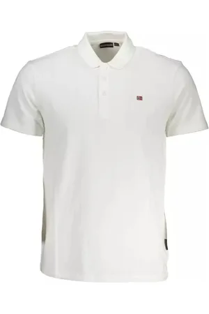 Napapijri Top, Herre, Hvid, 3XL, Bomuld, Hvid Bomuld Polo Shirt